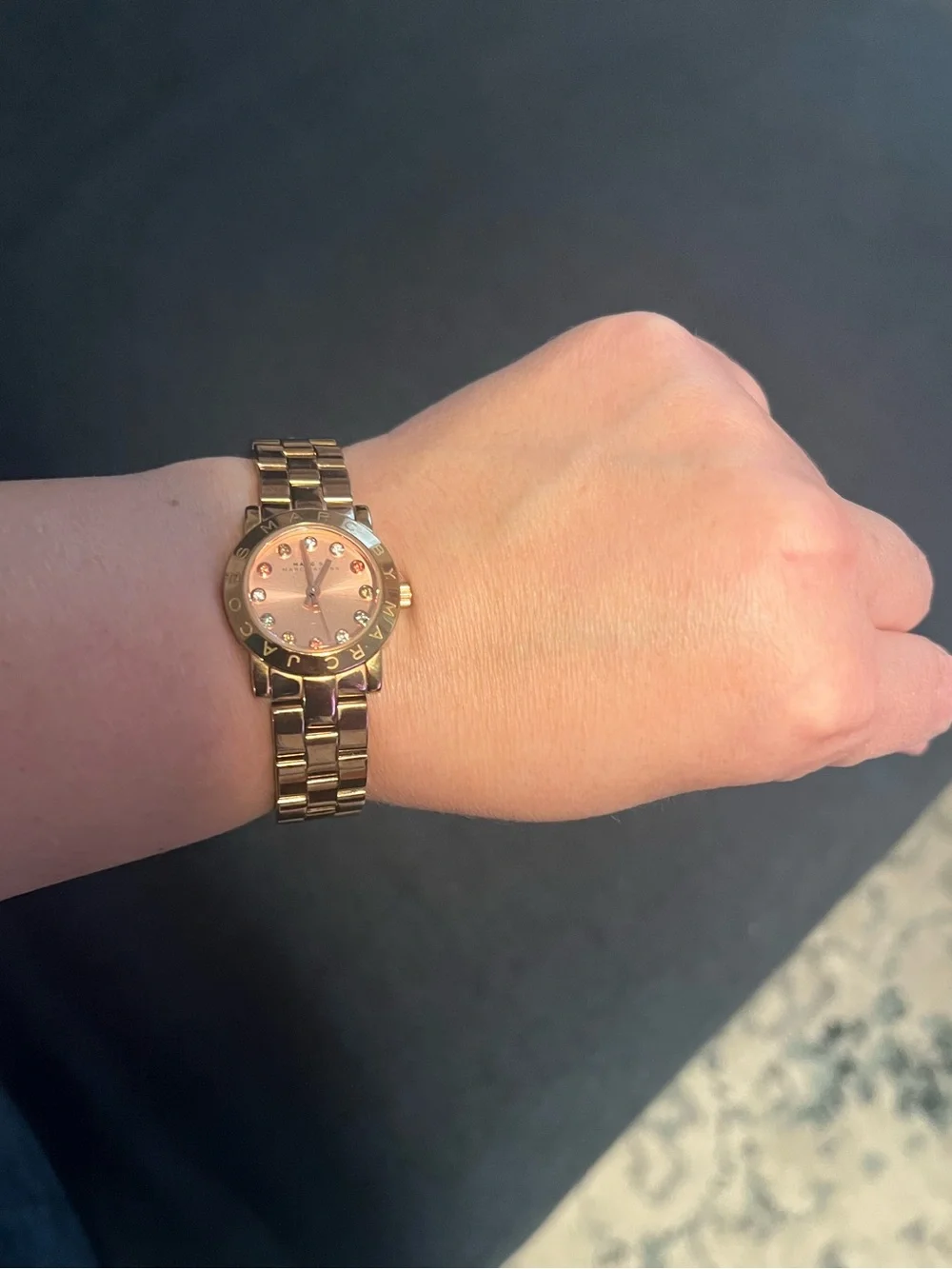 Marc by Marc Jacobs Rose Gold Bracelet Watch with Pink Dial